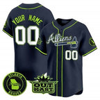 Custom Atlanta Braves Atliens Vapor Premier Limited Jersey ¨C All Stitched-Navy BFRAILEY