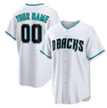 Custom Arizona Diamondbacks White BFRAILEY Cool Base Stitched Jersey