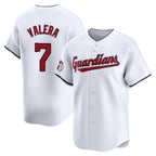 Cleveland Guardians #7 George Valera Player White BFRAILEY Limited Home Stitched Jerseys