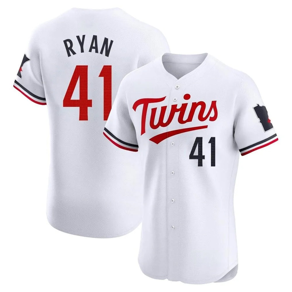 Minnesota Twins #41 Joe Ryan Player White BFRAILEYHome Limited Elite Stitched Jerseys