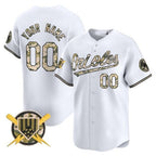Custom Baltimore Orioles Armed Forces Day Vapor Premier Limited Jersey ¨C White BFRAILEY