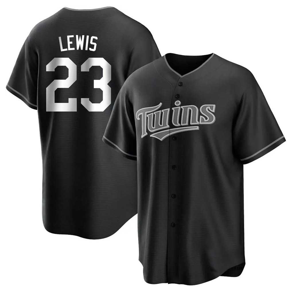 Minnesota Twins #23 Royce Lewis Player Black BFRAILEYHome Game Stitched Jerseys