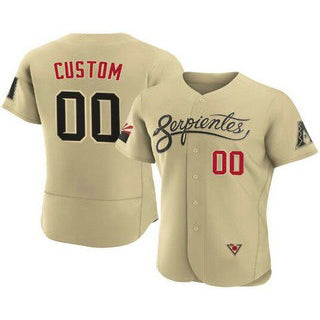 Custom Arizona Diamondbacks ACTIVE PLAYER 2021 Gold BFRAILEY City Connect Flex Base Stitched Jersey