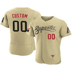 Custom Arizona Diamondbacks ACTIVE PLAYER 2021 Gold BFRAILEY City Connect Flex Base Stitched Jersey