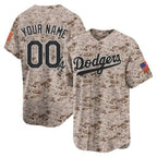 Custom Los Angeles Dodgers USMC Alternate Vapor Premier Limited Jersey ¨C Desert BFRAILEY