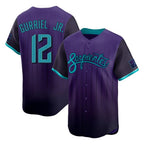 Arizona Diamondbacks #12 Lourdes Gurriel Jr Player Purple BFRAILEY City Connect Limited Home Game Stitched Jerseys