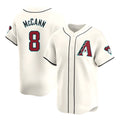 Arizona Diamondbacks #8 James McCann Player Cream BFRAILEY Limited Home Game Stitched Jerseys