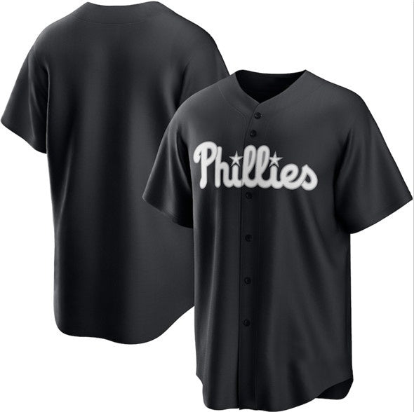 Philadelphia Phillies Blank Black BFRAILEY Lights Out Limited Stitched Jersey