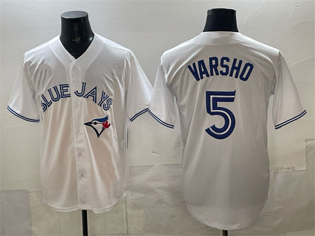 Toronto Blue Jays #5 Daulton Varsho White BFRAILEY 2025 Cool Base Stitched Jersey