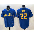 Seattle Mariners #22 Bryan Woo Royal BFRAILEY 2025 Limited Stitched jersey