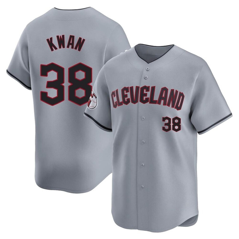Cleveland Guardians #38 Steven Kwan Player Gray BFRAILEY Road Limited Home Stitched Jerseys