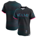Miami Marlins Blank Player Black BFRAILEY City Connect Home Limited Elite Stitched Jerseys