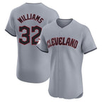 Cleveland Guardians #32 Gavin Williams Player Gray BFRAILEY Road Limited Elite Home Stitched Jerseys
