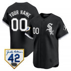 Custom Chicago White Sox 2024 Jackie Robinson Patch Vapor Premier Limited Jersey ¨C Black BFRAILEY
