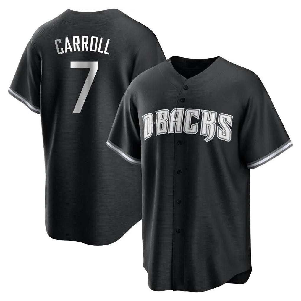 Arizona Diamondbacks #7 Corbin Carroll Player Black BFRAILEY Game Home Stitched Jerseys