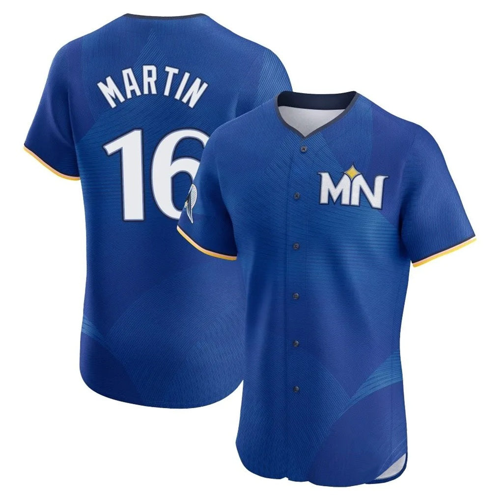 Minnesota Twins #16 Austin Martin Player Royal BFRAILEYCity Connect Limited Elite Home Stitched Jerseys