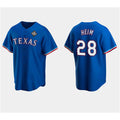 Texas Rangers #28 Jonah Heim Royal BFRAILEY 2023 World Series Stitched Jersey