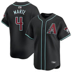 Arizona Diamondbacks #4 Ketel Marte Player Black BFRAILEY Limited Home Game Stitched Jerseys