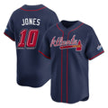 Atlanta Braves #10 Chipper Jones Player Navy BFRAILEY 2025 Speedway Classic Home Game Stitched Jerseys