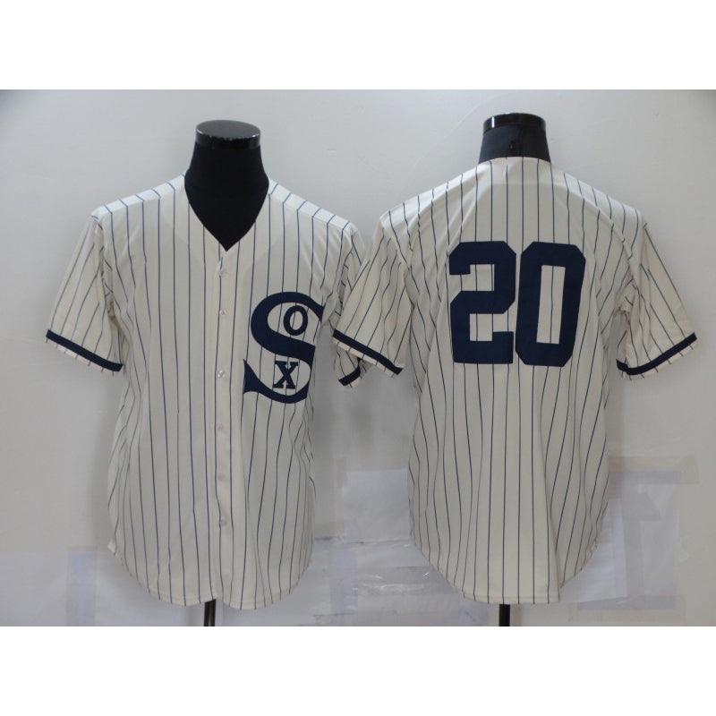 Chicago White Sox #20 Danny Mendick 2021 Cream BFRAILEY Field of Dreams Cool Base Stitched Jersey
