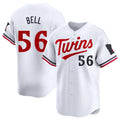 Minnesota Twins #56 Josh Bell Player White BFRAILEYHome Limited Stitched Jerseys