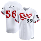 Minnesota Twins #56 Josh Bell Player White BFRAILEYHome Limited Stitched Jerseys