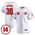 Cincinnati Reds #30 Ken Griffey Player White BFRAILEY Vapor Premier Limited Home Stitched Jerseys