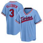 Minnesota Twins #3 Harmon Killebrew Light Blue BFRAILEY Road Cooperstown Collection Player Jersey
