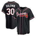 Atlanta Braves #30 Drake Baldwin Player Black BFRAILEY Fashion Out Game Stitched Jerseys