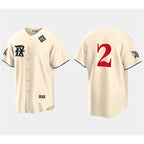 Texas Rangers #2 Marcus Semien Cream BFRAILEY 2023 World Series City Connect Stitched Jersey