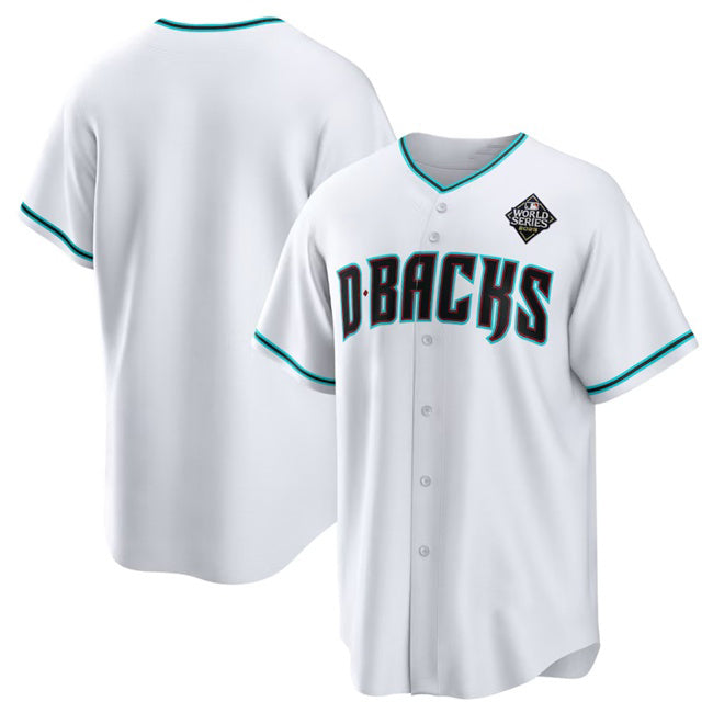 Arizona Diamondbacks Blank White White BFRAILEY 2023 World Series Cool Base Stitched Jersey