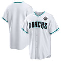 Arizona Diamondbacks Blank White White BFRAILEY 2023 World Series Cool Base Stitched Jersey