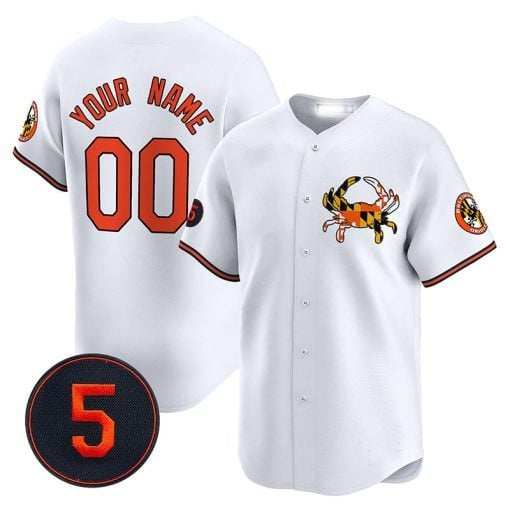 Custom Baltimore Orioles Robinson Patch Vapor Premier Limited Jersey V3 ¨C White BFRAILEY