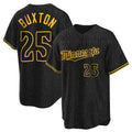 Minnesota Twins #25 Byron Buxton Player Black BFRAILEYSnake Skin City Home Game Stitched Jerseys