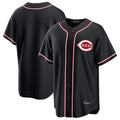 Cincinnati Reds Blank Player Black BFRAILEY Fashion Out Home Game Stitched Jerseys