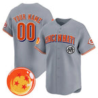 Custom Cincinnati Reds x Dragon Ball Gray BFRAILEY Vapor Premier Limited Jersey - All Stitched
