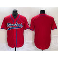 Toronto Blue Jays Blank Red BFRAILEY Cool Base Stitched Jersey