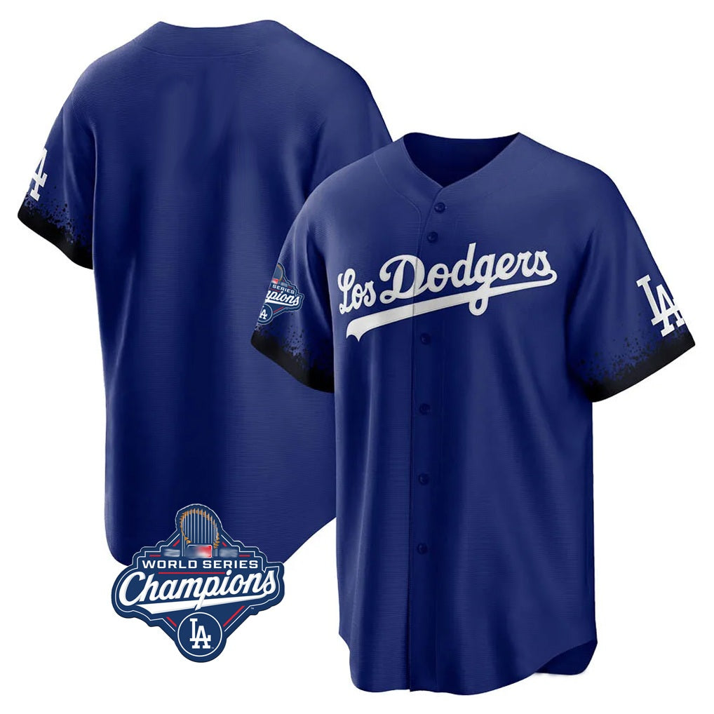 Los Angeles Dodgers Blank Player Royal BFRAILEY City Connect Home Game World Series Meet Stitched Jerseys
