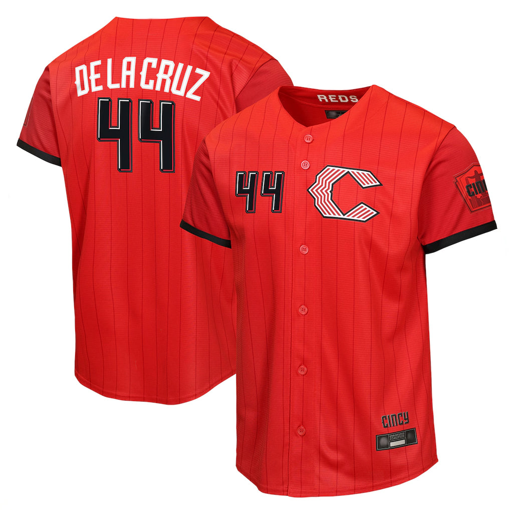 Cincinnati Reds #44 Elly De La Cruz Player Red BFRAILEY 2026 City Connect Limited Home Stitched Jerseys
