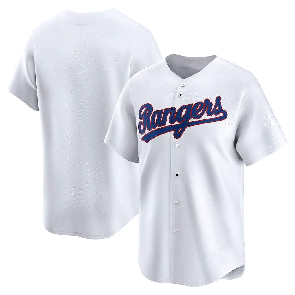 Texas Rangers White BFRAILEY Throwback Cooperstown Collection Limited Jersey