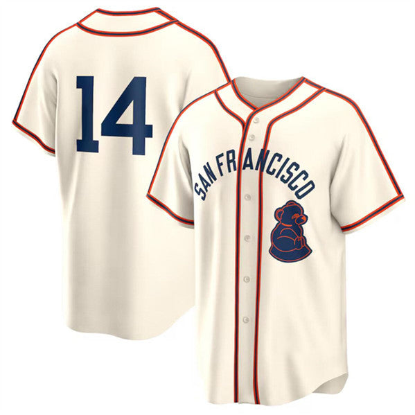 San Francisco Giants #14 Patrick Bailey Cream BFRAILEY 2024 Rickwood Classic Stitched Jersey