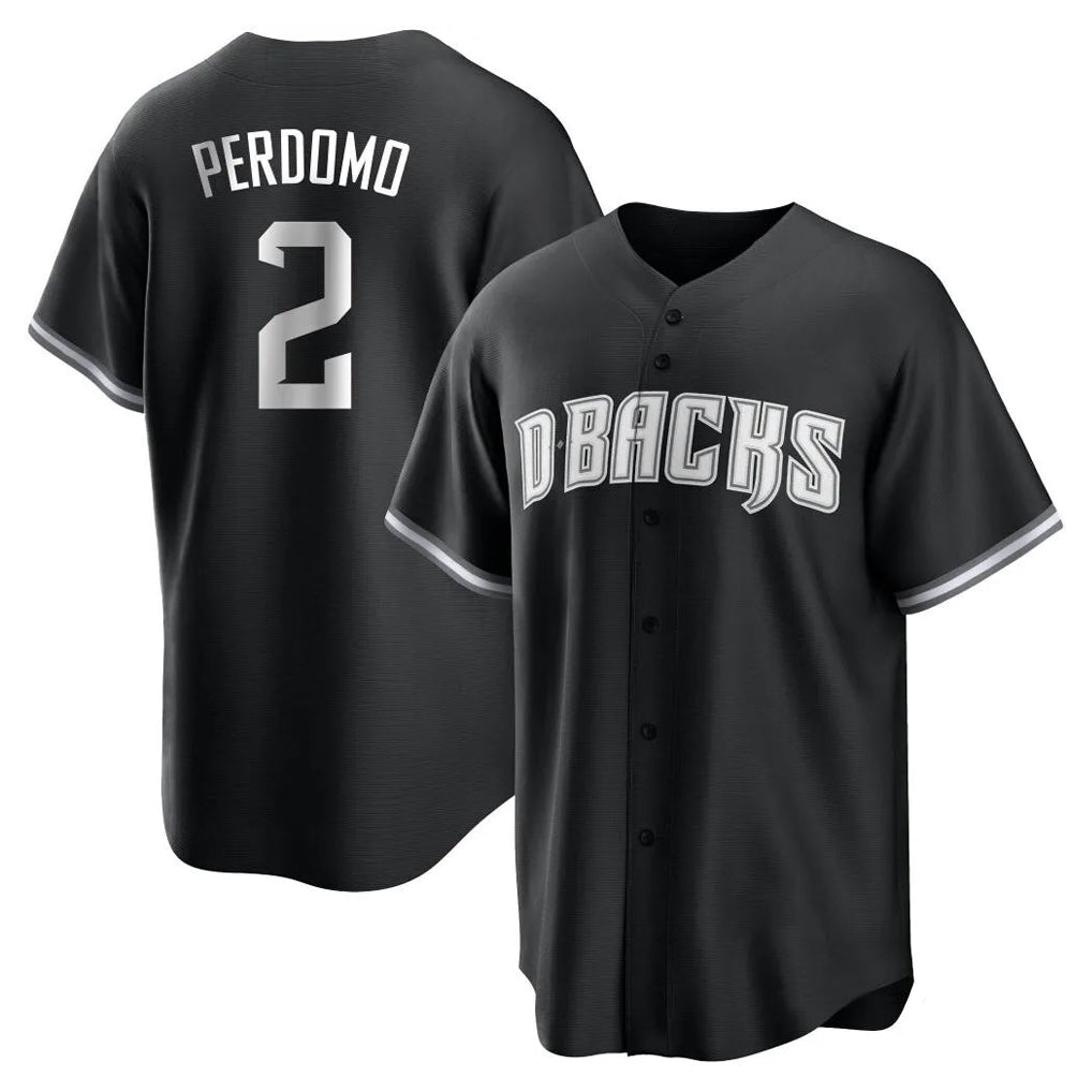 Arizona Diamondbacks #2 Geraldo Perdomo Player Black BFRAILEY Game Home Stitched Jerseys