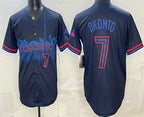 Toronto Blue Jays #7 Kazuma Okamoto Black BFRAILEY City Limited Jersey
