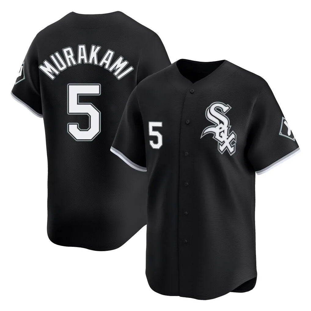 Chicago White Sox #5 Munetaka Murakami Player Black BFRAILEY Limited Home Stitched Jerseys
