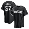 Arizona Diamondbacks #57 Eduardo Rodriguez Player Black BFRAILEY Game Home Stitched Jerseys