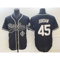 Chicago White Sox #45 Michael Jordan Black BFRAILEY Cool Base Stitched Jersey