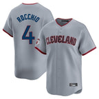 Cleveland Guardians #4 Brayan Rocchio Player Gray BFRAILEY Road Limited Home Game Stitched Jerseys