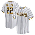 San Diego Padres #22 Mason Miller White BFRAILEY Home Replica Jersey