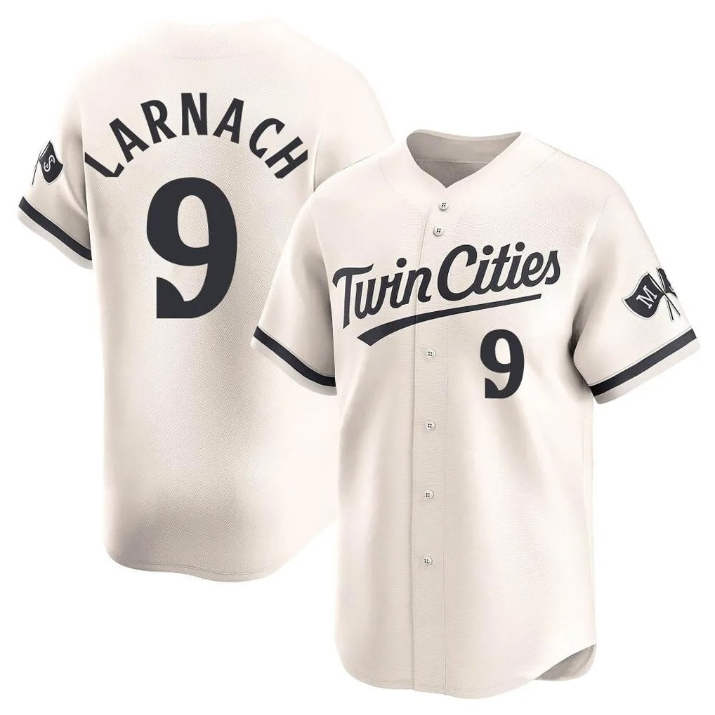 Minnesota Twins #9 Trevor Larnach Player Cream BFRAILEYHome Limited Stitched Jerseys