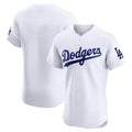 Los Angeles Dodgers Blank Player White BFRAILEY Limited Elite Home Stitched Jerseys